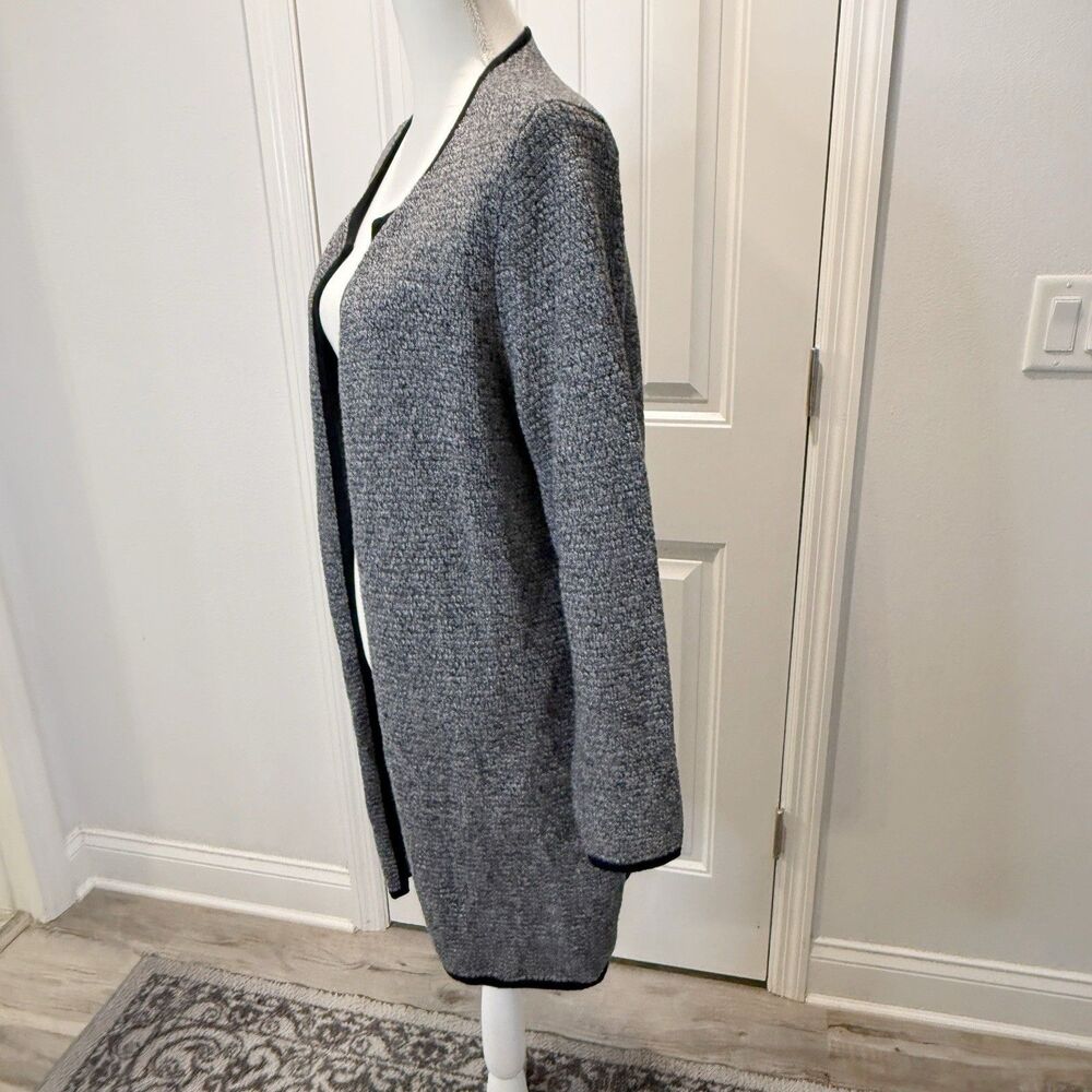 Talbots Plus Soft Cotton Blend Open Front Long Ca… - image 4